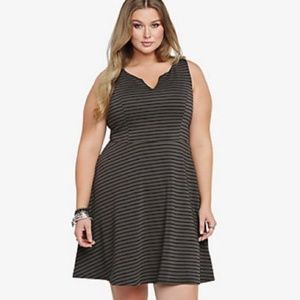 Torrid grey skater tank dress